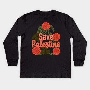 savePalestine T_T Kids Long Sleeve T-Shirt
